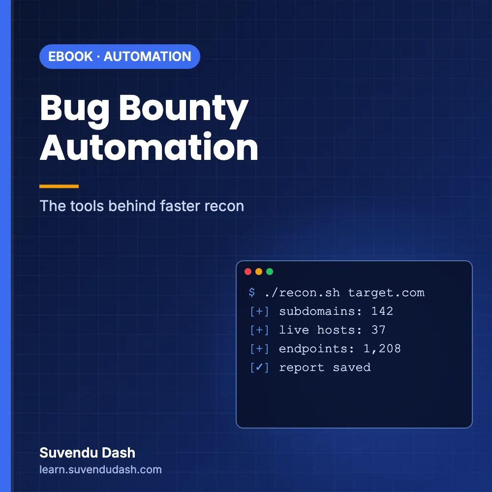 Bug Bounty Automation: The Tools Behind Faster Recon – ebook cover