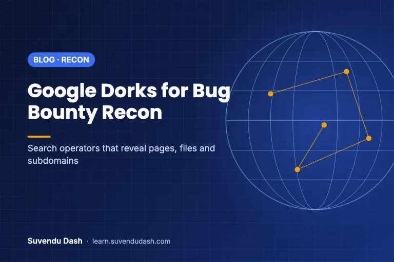Cover image: Google Dorks for Bug Bounty Recon: A Practical Guide