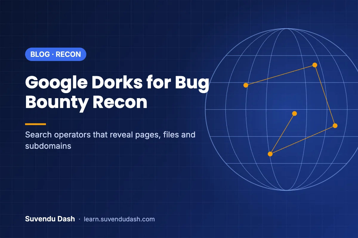Cover image: Google Dorks for Bug Bounty Recon: A Practical Guide