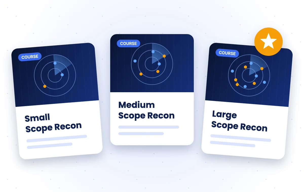 Small, Medium and Large Scope Reconnaissance courses by Suvendu Dash