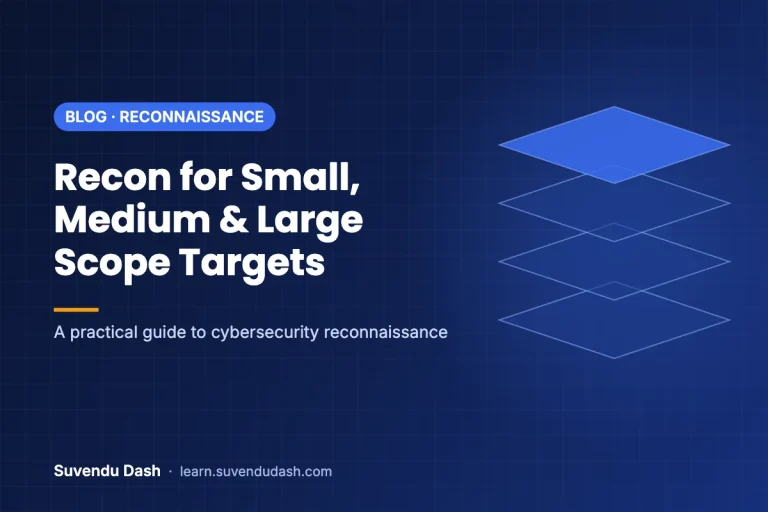 Reconnaissance for small, medium and large scope targets