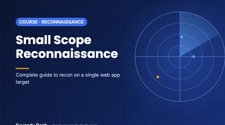 Small Scope Reconnaissance course cover